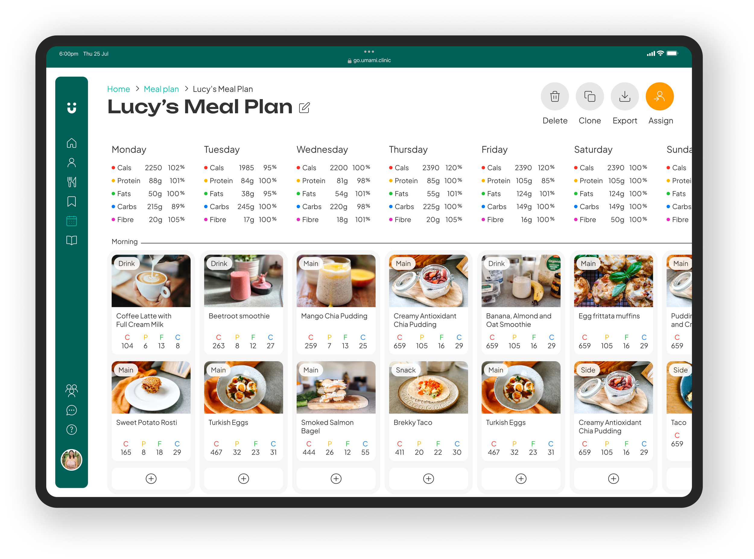Umami recipe detail on mobile