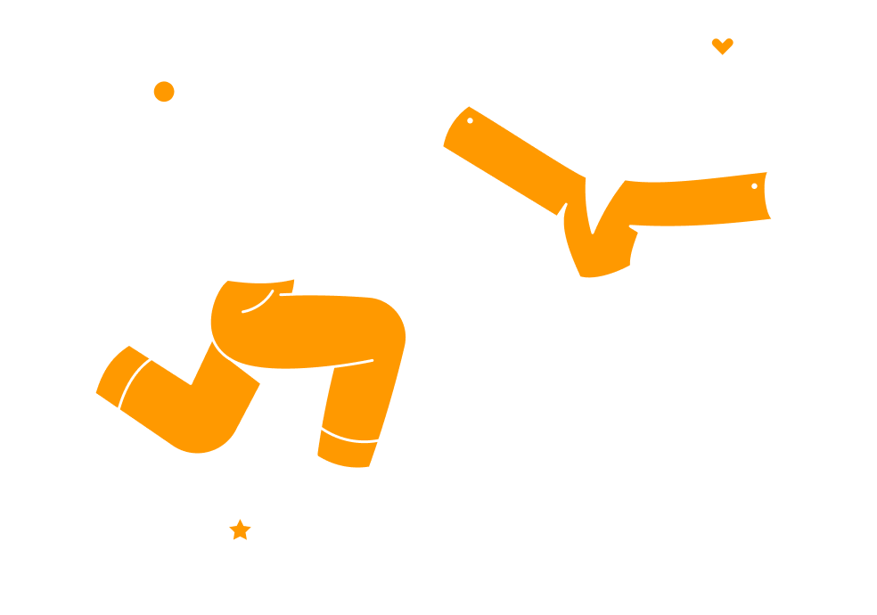 A man and a woman giving each other a high five.